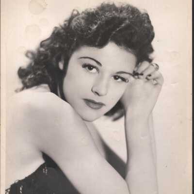 Photo - Ceil Devine written on back B&W Headshot "Property of Dixie Evans"