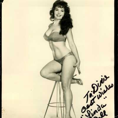 Photo - B+W Linda Doll Singed on front " To: Dixie, Best Wishes"