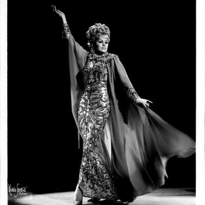 Photo - B+W Jennifer Fox, Gown & Cape