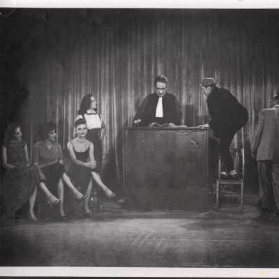 Photo - Court scene B & W