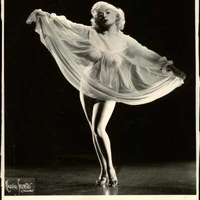 Photo - Patti Star, pasties, nightgown, sheer