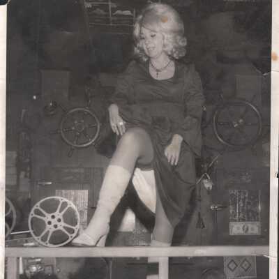 Photo - B+W- Leta Paul- Performance Photo, Hall Of Fame Label On Front
