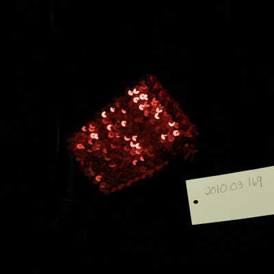 Costume - cuff, red sequin