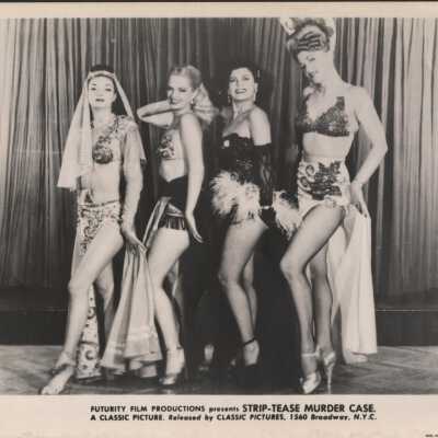 Photo - "Strip-Tease Murder Case" , presented by Futurity Film Productions, released by Classic Pictures .