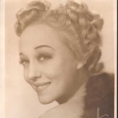 Photo - Sally Rand B&W Headshot with fur
