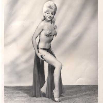 Photo - B+W- Vicki Simms- Triangle- bra & panel skirt, photography stamp on back