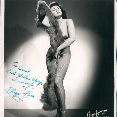 Photo - Blaze Fury - B+W Signed to "Carol"
