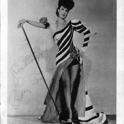Photo - Gypsy Rose Lee- B+W Autographed in pencil