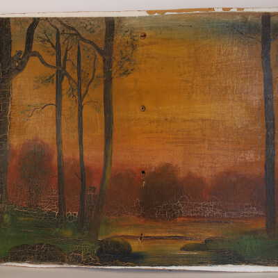 Oil Painting on Wallboard