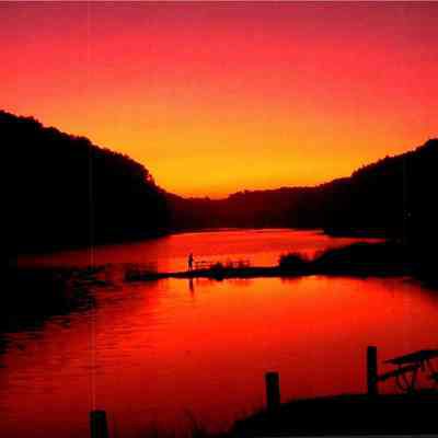A Fiery Sunset