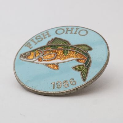Fish Ohio Pin (1986)