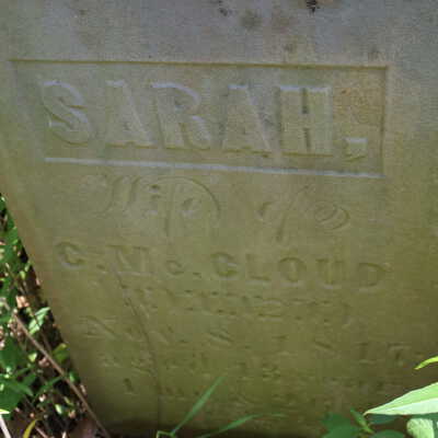 Sarah Mc.Cloud (ca.1774 - 1817)