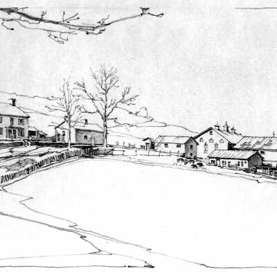 Architectural Sketch, Louis Andre Lamoreux