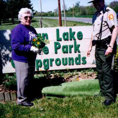 Indian Lake Campgrounds Sign