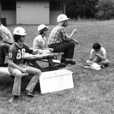 Youth CCC Workers Taking A Break