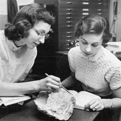 Ohio Geological Survey P099.1296: Dr. Carolyn Farnsworth and Joan Ament in 1956
Archived by Lisa Van Doren