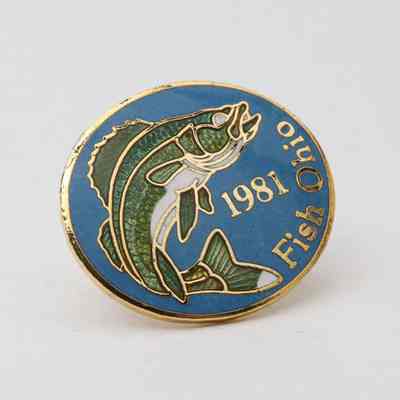 Fish Ohio Pin (1981)