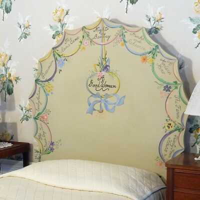 Painted Headboard by Ruby Wood