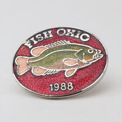 Fish Ohio Pin (1988)