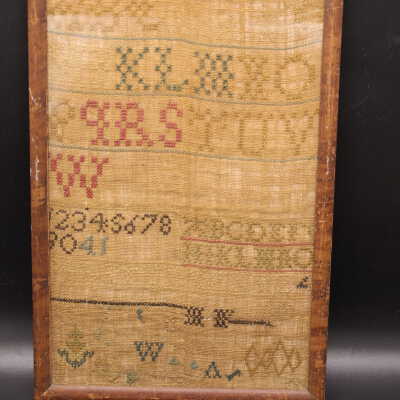 Framed Needlework Sample