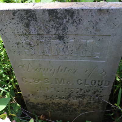 Sarah Mc.Cloud (ca.1806 - 1827)