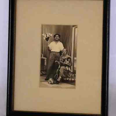 Framed Matted Photo of George Hawkins and Jean White