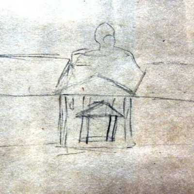 Big House Sketch by Louis Bromfield