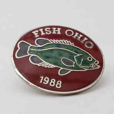 Fish Ohio Pin (1988) Prototype