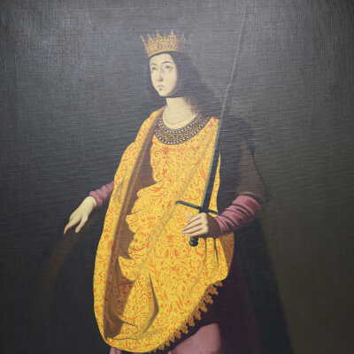 S. Catalina Painting, José de Zamora