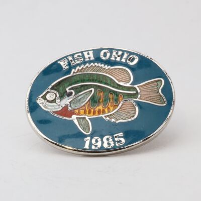 Fish Ohio Pin (1985)