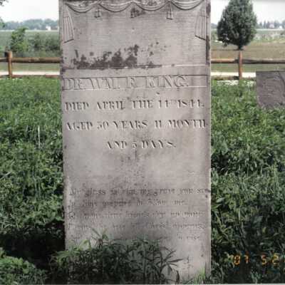 Dr. William F. King (ca.1813 -1844)