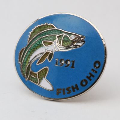 Fish Ohio Pin (1991)