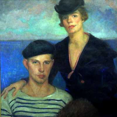 Louis and Mary Bromfield Portrait, Lillian Colton
