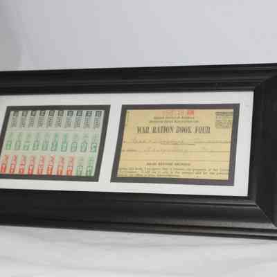 War Ration book and stamps from 1945