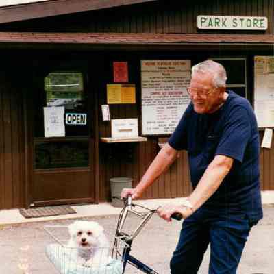 Dog In Basket