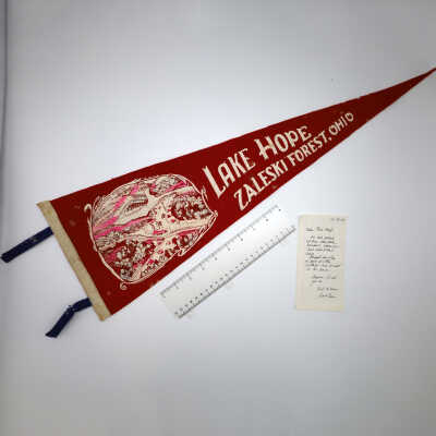 Lake Hope, Zaleski Forest, Ohio Pennant