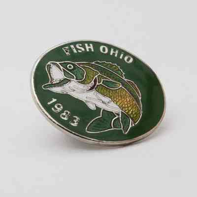 Fish Ohio Pin (1983)
