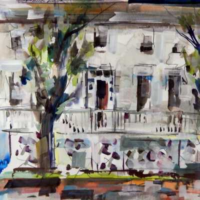 Malabar Farm Inn, George Biddle Painting