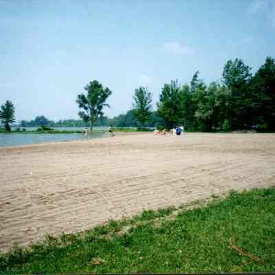 Sunny Day At Swimming Beach