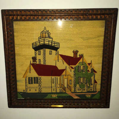 Thirty Mile Point Lighthouse Crewel Embroidery