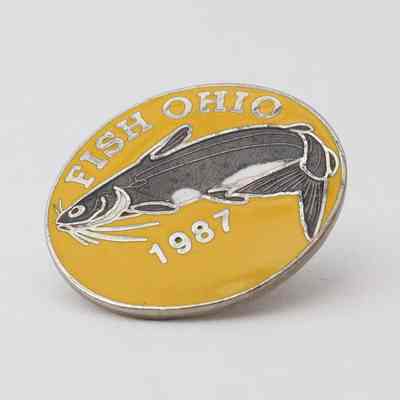 Fish Ohio Pin (1987)
