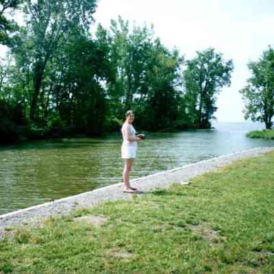 Fishing In A Lake Channel