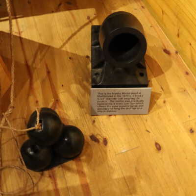 Manby Mortar Device and Cannonballs