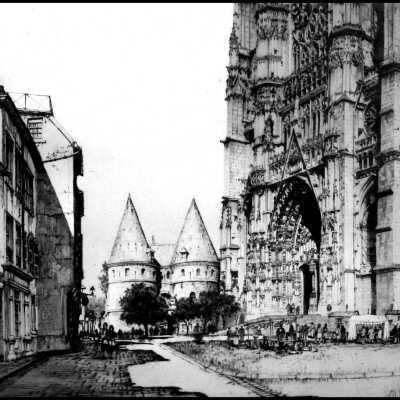 Etching by Samuel Chamberlain
