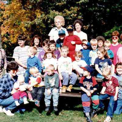 Group Photo With Adults And Children