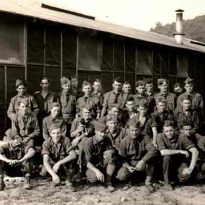 Group Photo By The Barracks