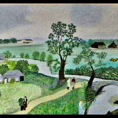 Springtime Painting, Grandma Moses