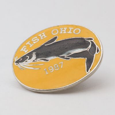 Fish Ohio Pin (1987) Variation