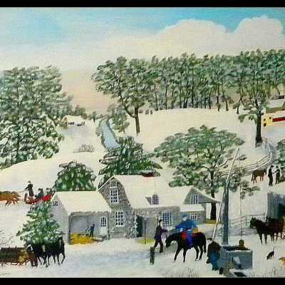 The Postman Painting, Grandma Moses