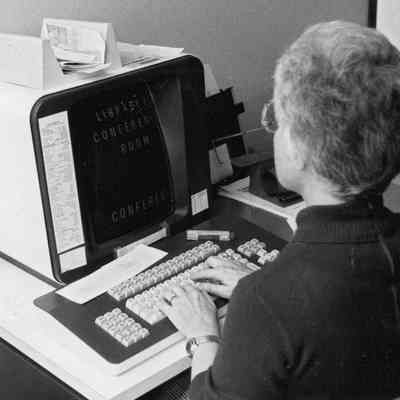 Ohio Geological Survey P101.2317: Jean Lesher–phototypesetting–1984
Archived by Lisa Van Doren